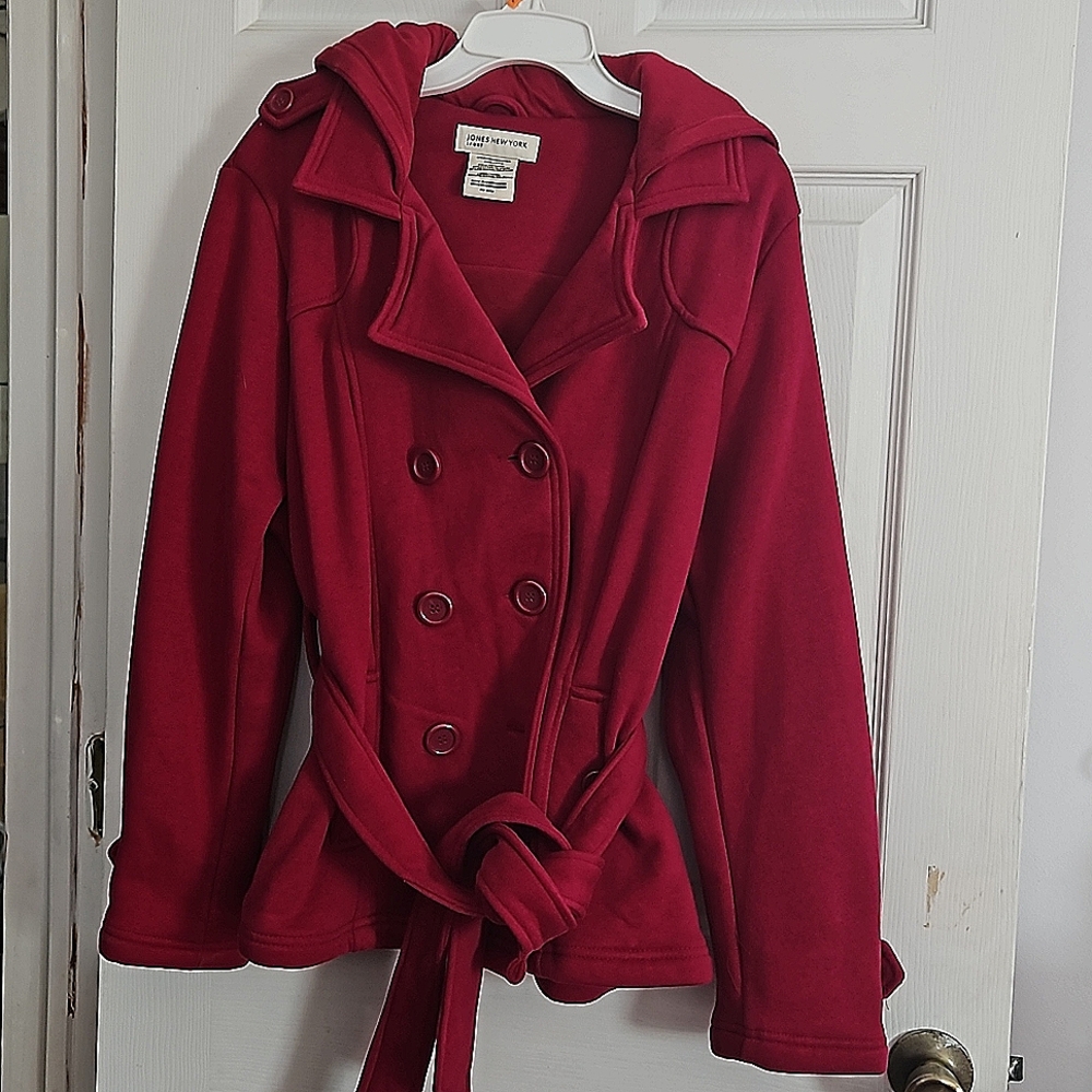 Jones New York Hooded Peacoat